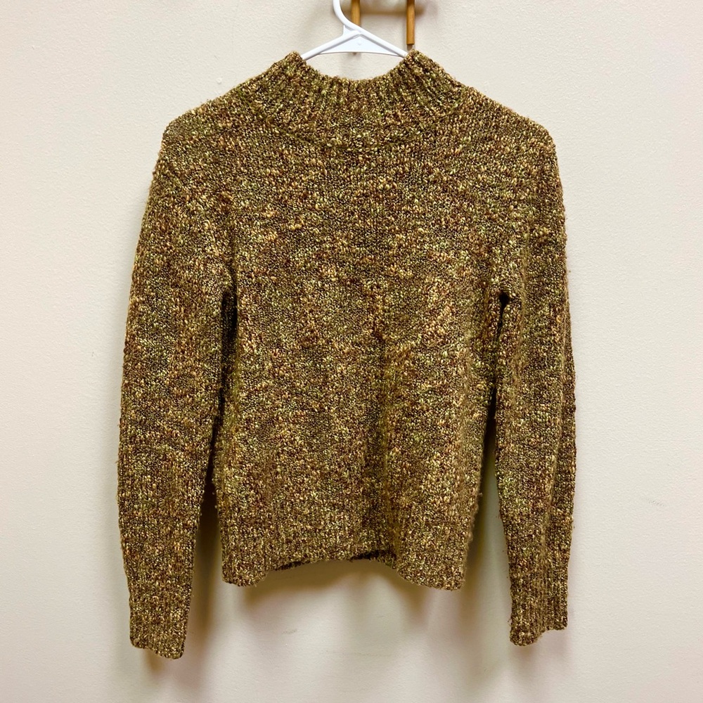 90s Vintage 🧡 Talbots Wool Blend Mock-Neck Sweater